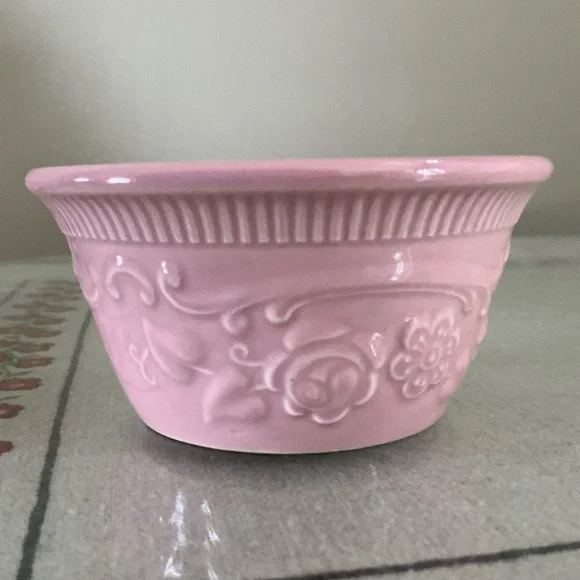 Vintage Taylor Smith Taylor TST Genuine Oven Serve Ware Pink Bowls USA Set of 2 - Picture 6 of 15